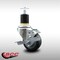 Service Caster 3'' SS Thermoplastic Rubber Swivel 1-7/8'' Expanding Stem Caster with Brake SCC-SSEX20S314-TPRB-TLB-178 - alternate 3